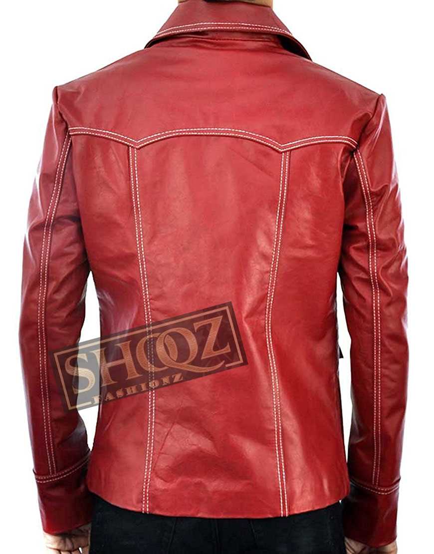 Fight Club Brad Pitt Leather Jacket Fight Club Brad Pitt Leather Jacket